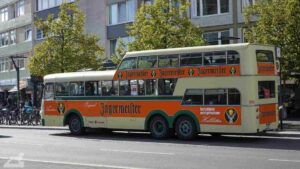 Büssing-Doppeldeckerbus im Bohlweg